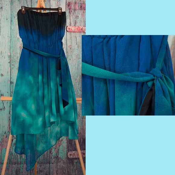 Max & Cleo Dresses & Skirts - Max and Cleo Adrienne Woven Cocktail Peacock Blue